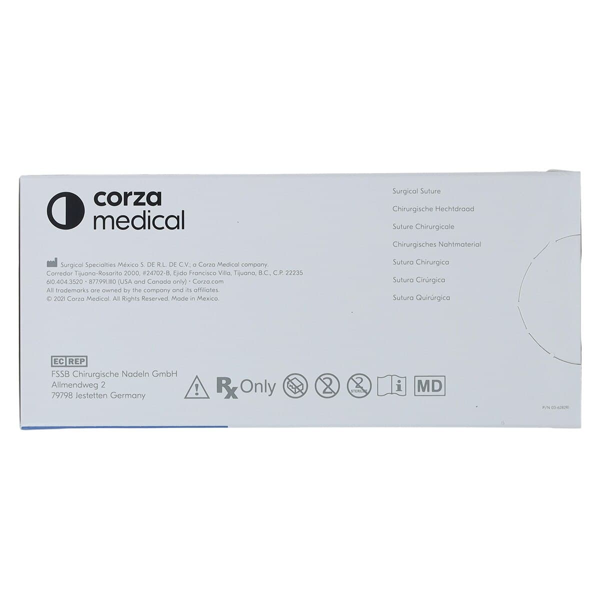 Sharpoint Plus Chromic Gut Suture, 5-0, 18" (45cm), P-3 Precision Point Reverse Cutting 3/8 Circle 13mm Needle, Undyed, 12/Box thumbnail 4