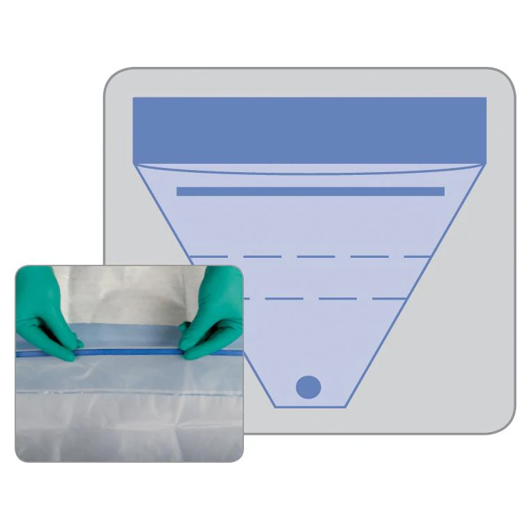 Medline InvisiShield Plastic Surgical Fluid Pouch - Pouch Surg Fluid Invisishield - Image 1
