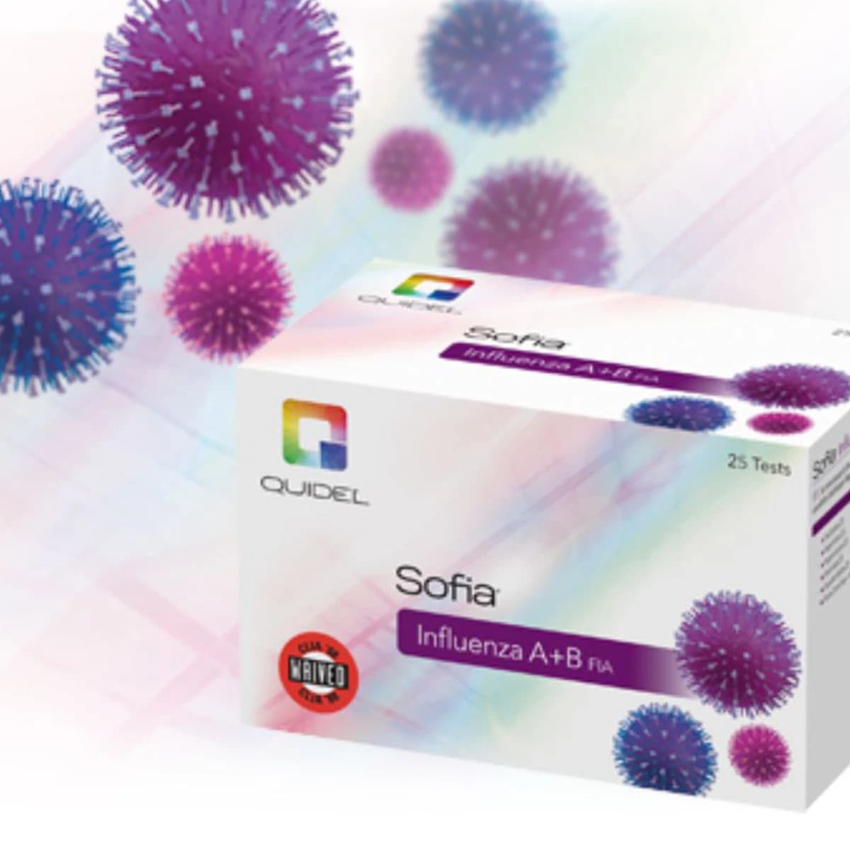 Sofia Influenza A+B Kit, CLIA Waived, 25 Tests/Box - Sofia Influenza A+B Kit - Image 1