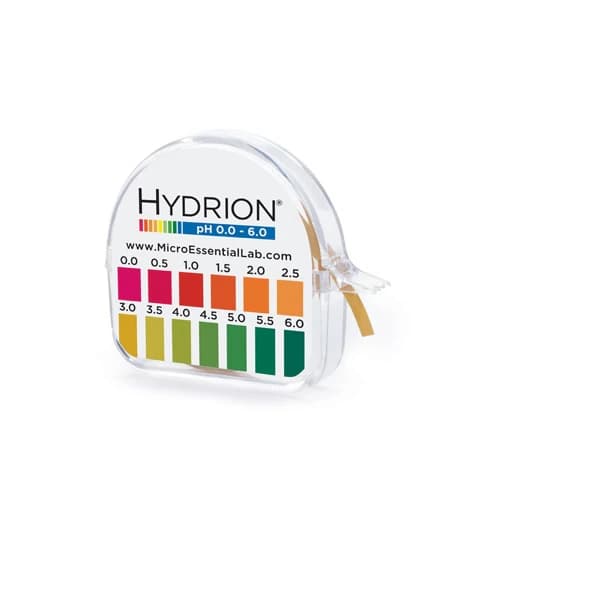 Hydrion pH Test Paper, Range 0-6, 10 Books/Box - Hydrion Paper - Image 1