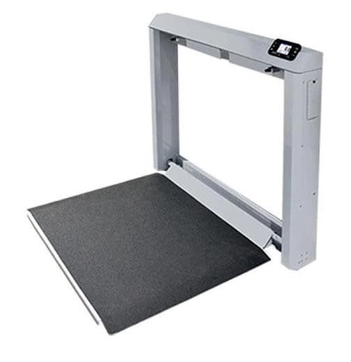 Detecto Wheelchair Scale, Wall Mount/Fold Down, Digital, 1000 lb Capacity - Scale Whlchr Wall Mnt/FoldDown - Image 1