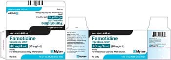 Famotidine Injection 10mg/mL, MDV, 4mL, 10/Package - Famotidine Inj MDV 4mL - Image 1