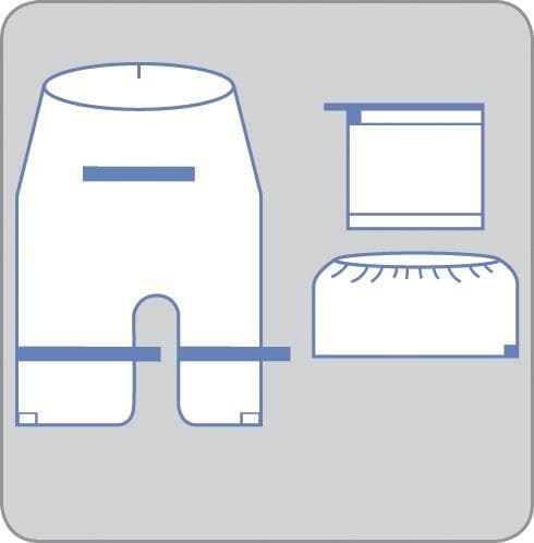 Medline InvisiShield C-Arm Cover Kit, 54" x 85", Sterile, Disposable - C-Arm Kit Invisishield - Image 1