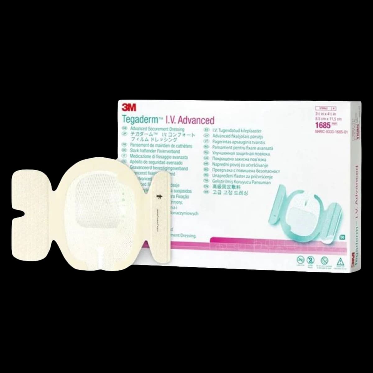 Tegaderm IV Advanced Dressing, 3-1/2" x 4-1/2", Sterile, Transparent, Latex-Free - Tegaderm IV Advanced Dressing - Image 1