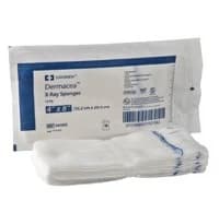 Dermacea 100% Cotton All Purpose Sponge, 4x4", 16 Ply, X-Ray Detectable, Sterile - Sponge Dermacea Xray 16Ply ST - Image 1