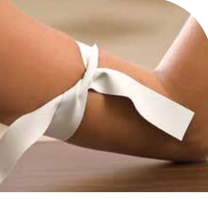 Graham Medical TourniCare Tourniquet, Elastic 18" x 1", White, Textured, Latex-Free, Disposable, Non-Sterile, 1000/Case - Tourniquet LF White - Image 1