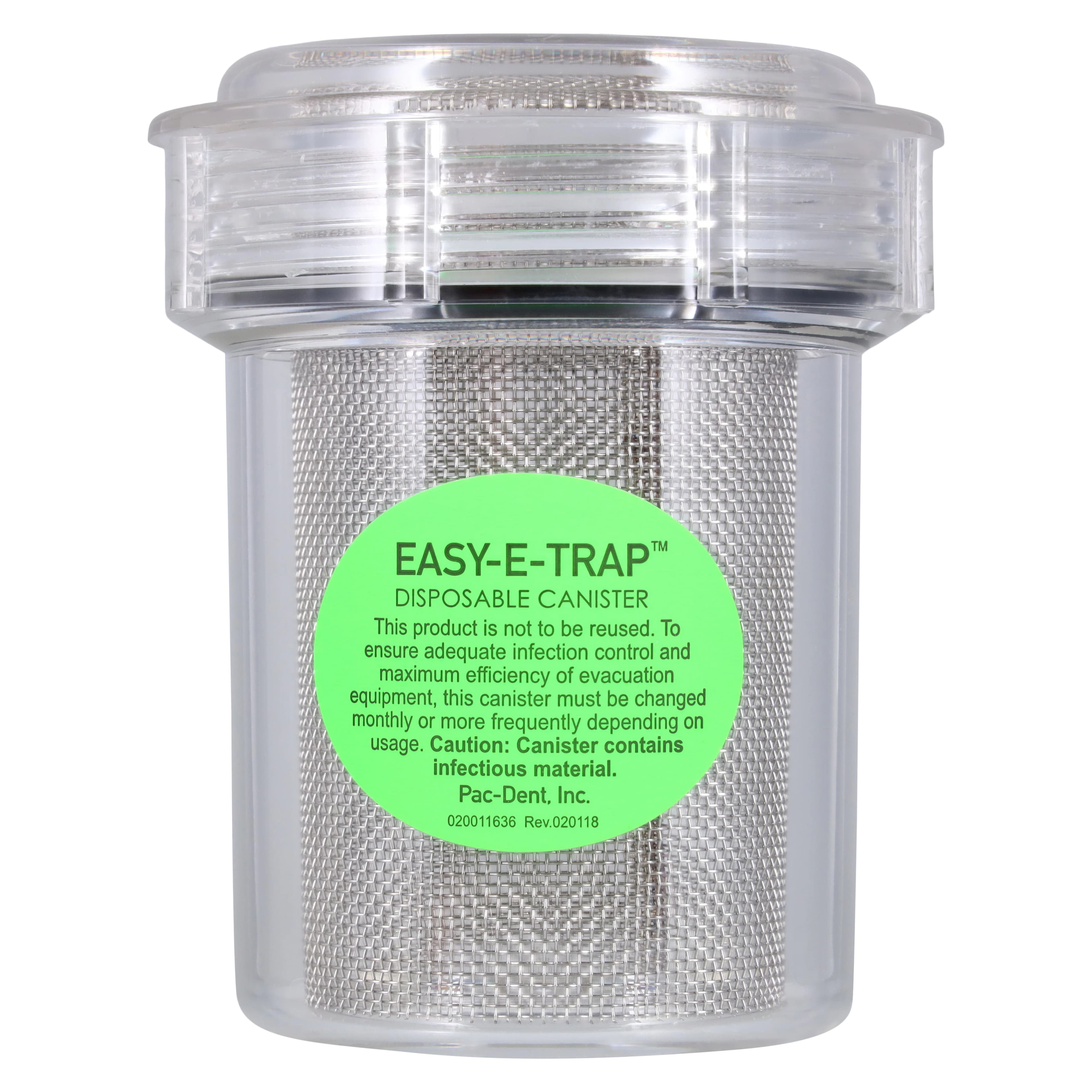 Pac-Dent Easy-E-Trap Disposable Canister #2300, 8/Box, CT2300 thumbnail 3