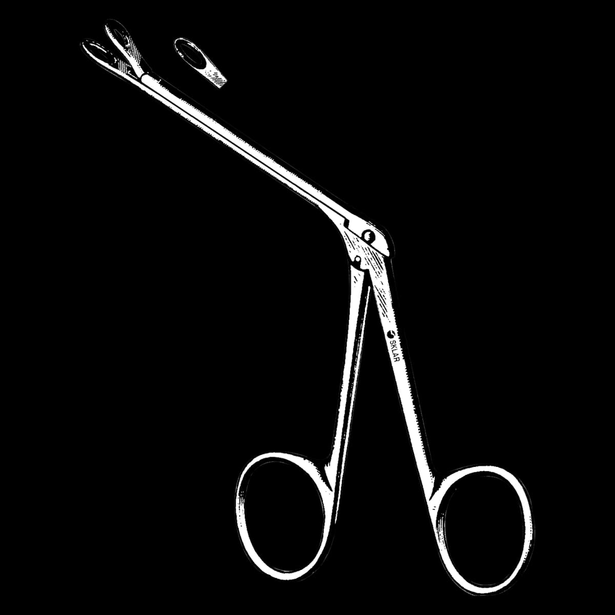 Sklar Instruments Struempel Ear Forceps, Straight, 3-1/3" (8.5 cm), Stainless Steel, Each - Forcep Ear Struempel Straight - Image 1