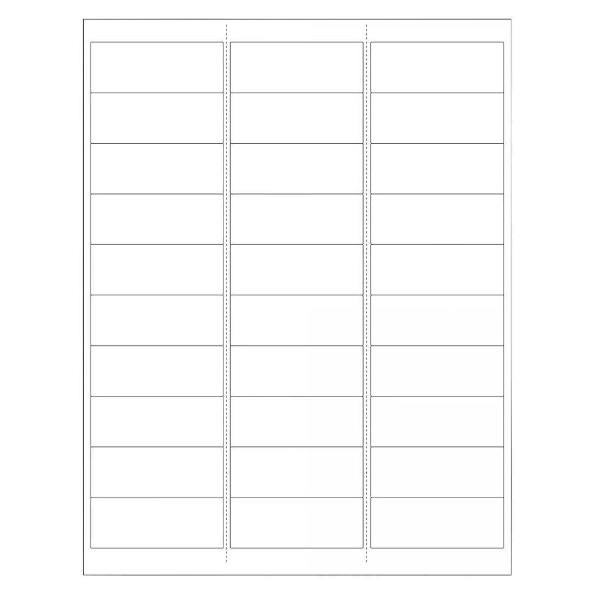 Precision Dynamics Chart Labels, Large Portrait, White, 2-5/8" x 1", 1000/Case - Labels Chart Lar Portrait Wht - Image 1