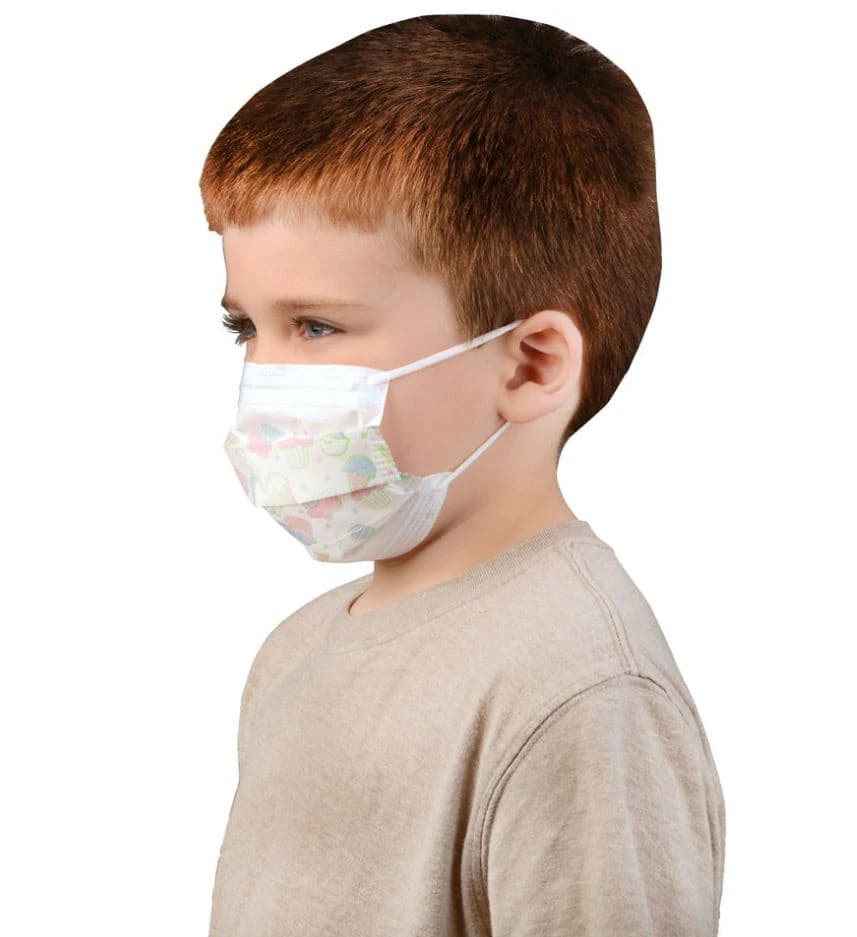 Cardinal Insta-Gard Pediatric Mask Facer, Not ASTM Rated, Latex-Free, Print Design, 75/Box thumbnail 2
