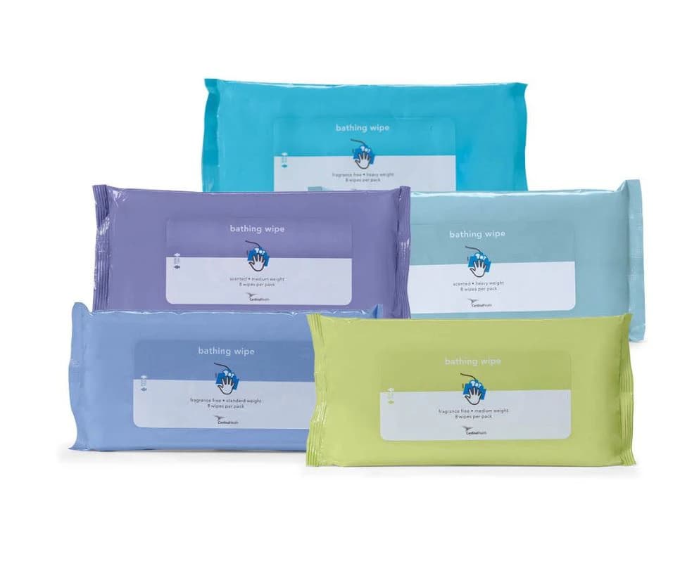 Cardinal Health Standard Weight Bathing Wipes, Fragrance Free, 36/Case - Wipe Bathing Std Wght Frag Fre - Image 1