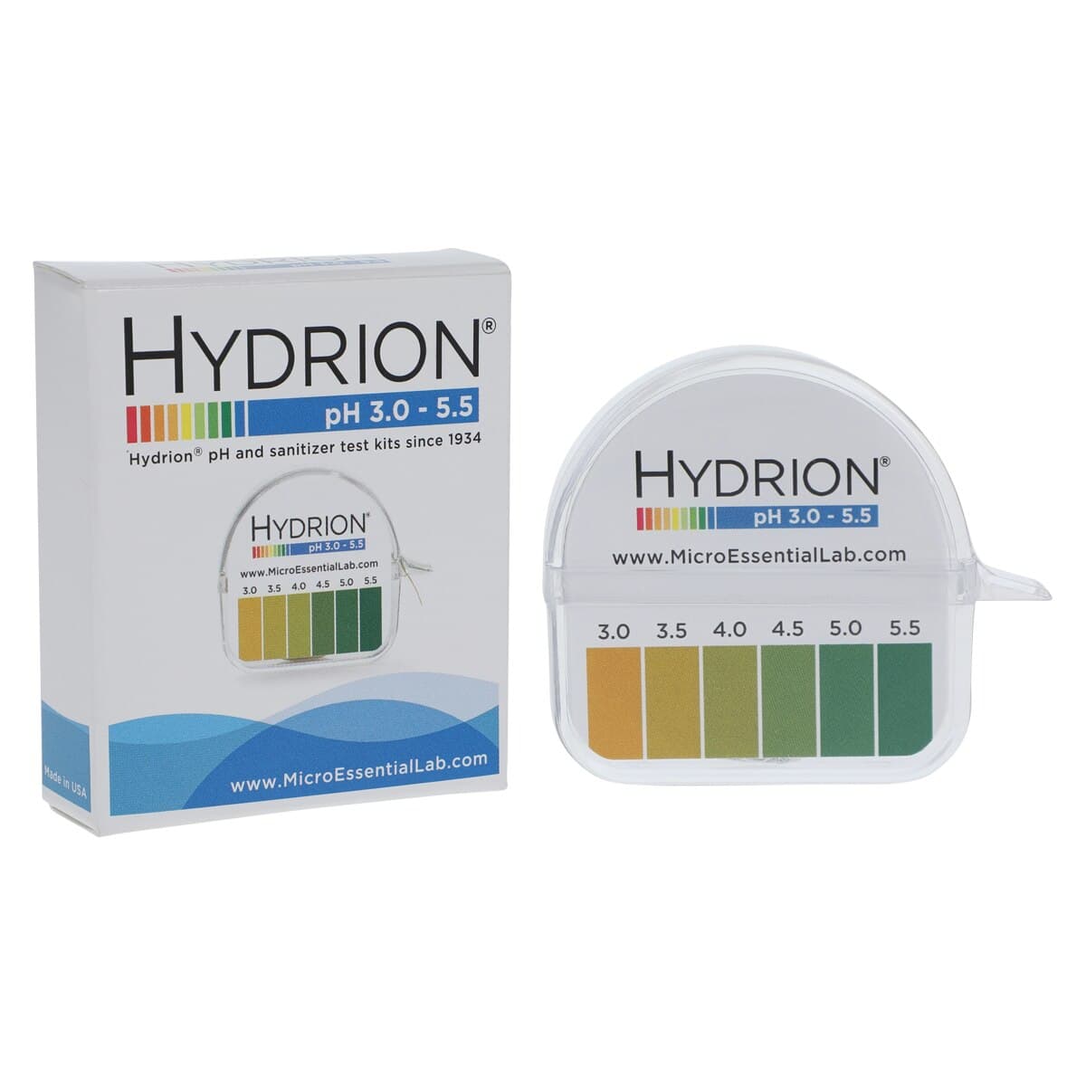 Hydrion pH Test Paper, Range 3.0-5.5, 15 ft Roll thumbnail 2