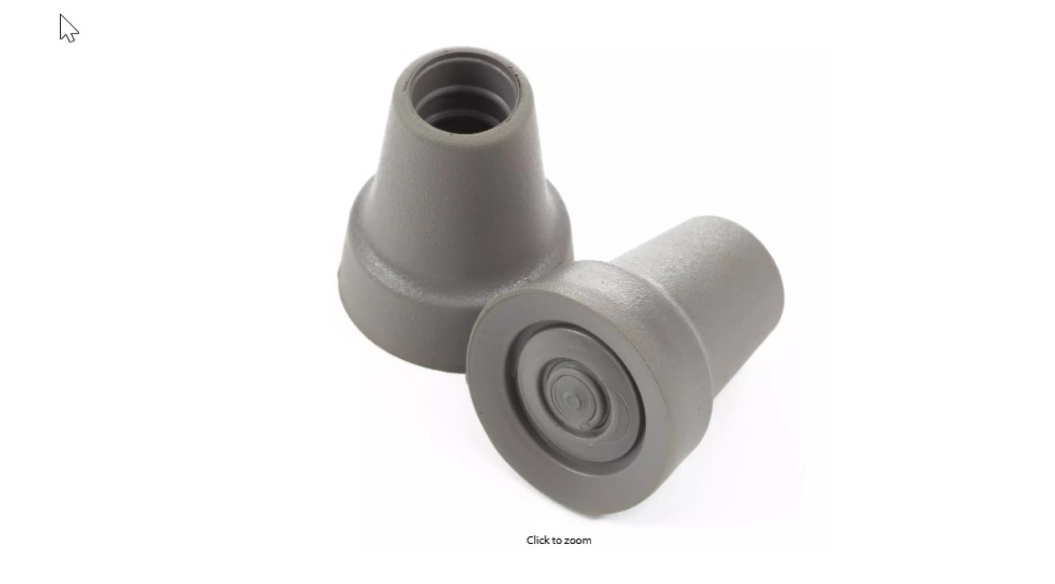 Cardinal Health Crutch Tip, Gray, 7/8" - Crutch Tip Gray - Image 1