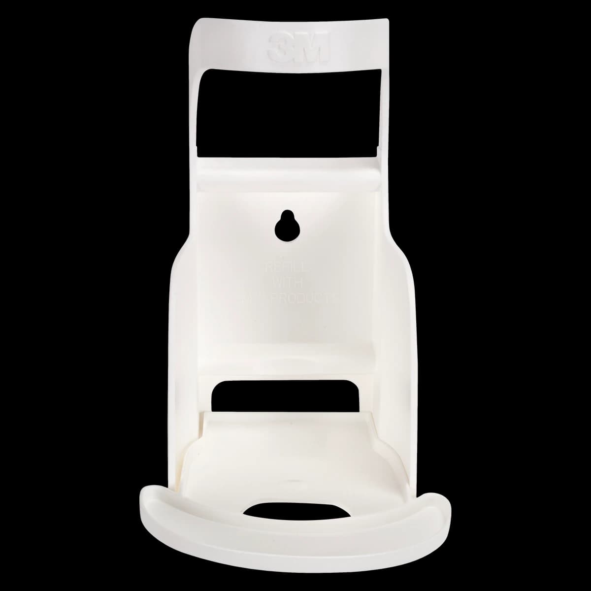 Avagard Wall Mounting Bracket for 500 mL Pump Bottles, White Plastic, Fits 9222/9222C/9338/9431, 16/Box - Avagard Bracket Wall Antisept - Image 1