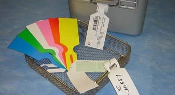 Healthmark Instrument Preprinted Tray Label, 9-1/2" x 2", 500/Box - Label Preprinted Tray - Image 1