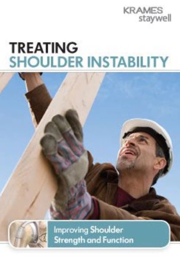 Krames Treating Shoulder Instability Educational Brochure, English, 16 Pages, Each - Brochure Shoulder Instability - Image 1