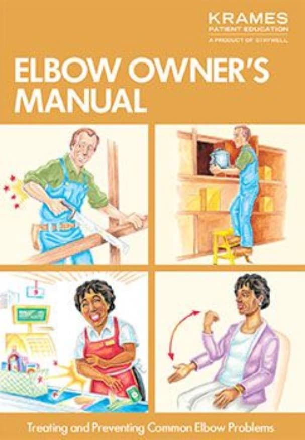 Krames Communications Elbow Pain Educational Brochure, English, 16 Pages, Each - Brochure Elbow Pain - Image 1