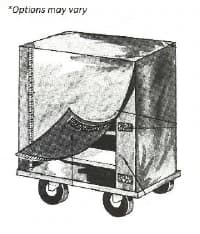 Maybeck Co Inc Cart Cover, 76.5" x 71.5" x 17.5" (VLCR) - Cover Cart 76.5x71.5x17.5"Vlcr - Image 1