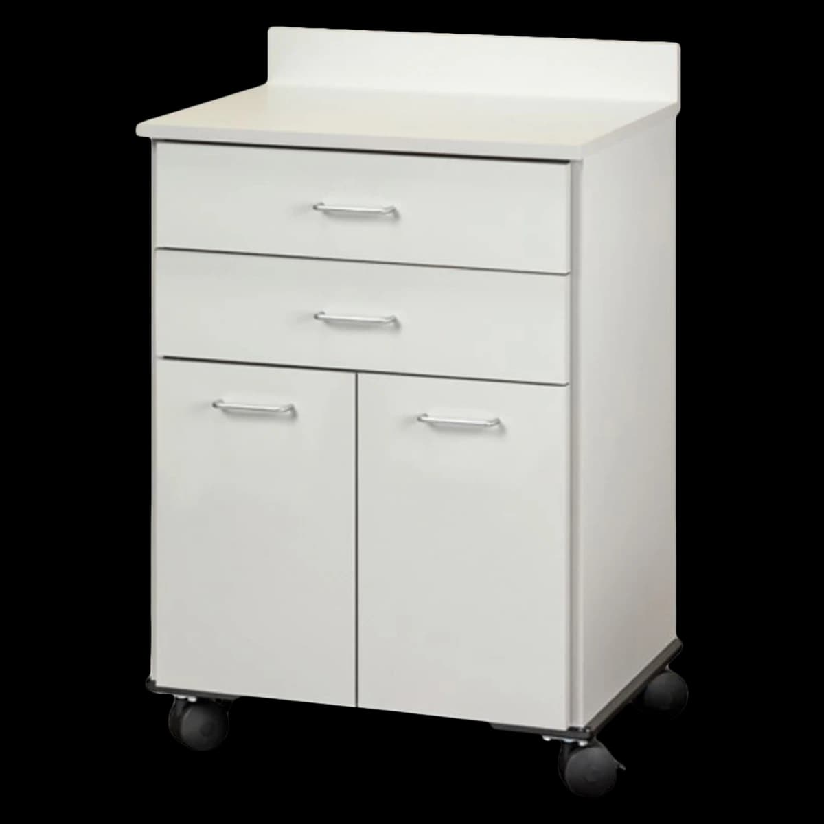 Clinton Industries Mobile Treatment Cabinet, Laminate, 2 Drawers/2 Doors - Cabinet Mobl 2 Draw/2 Dr - Image 1