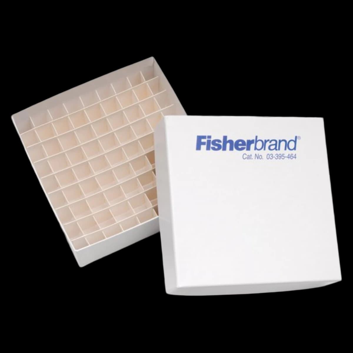 Fisherbrand Cryo/Freezer Box, Fiberboard, 5x5x2", 81-Well, White - Box Cryo 81 Cell White - Image 1