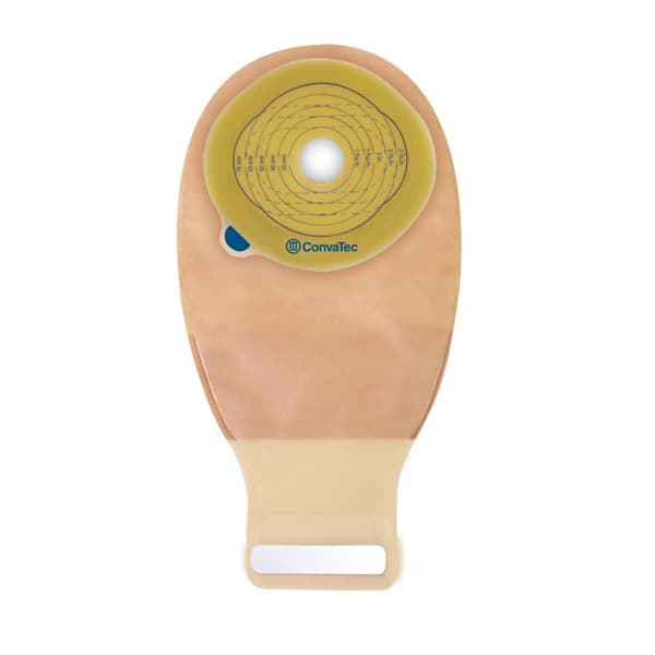 ConvaTec Esteem 1-Piece Ostomy Pouch, Transparent, 2-7mm Stoma, Drainable - Pouch Stoma Drain Esteem 1-Pc - Image 1