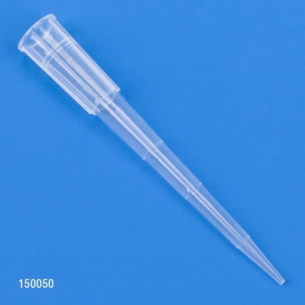 Globe Scientific Universal Pipette Tips, 1-200 µL, Graduated, Low Retention, Sterile, Racked (10 x 96), Natural, 960/Box - Tip Pip Univ 54mm Rack Strl - Image 1
