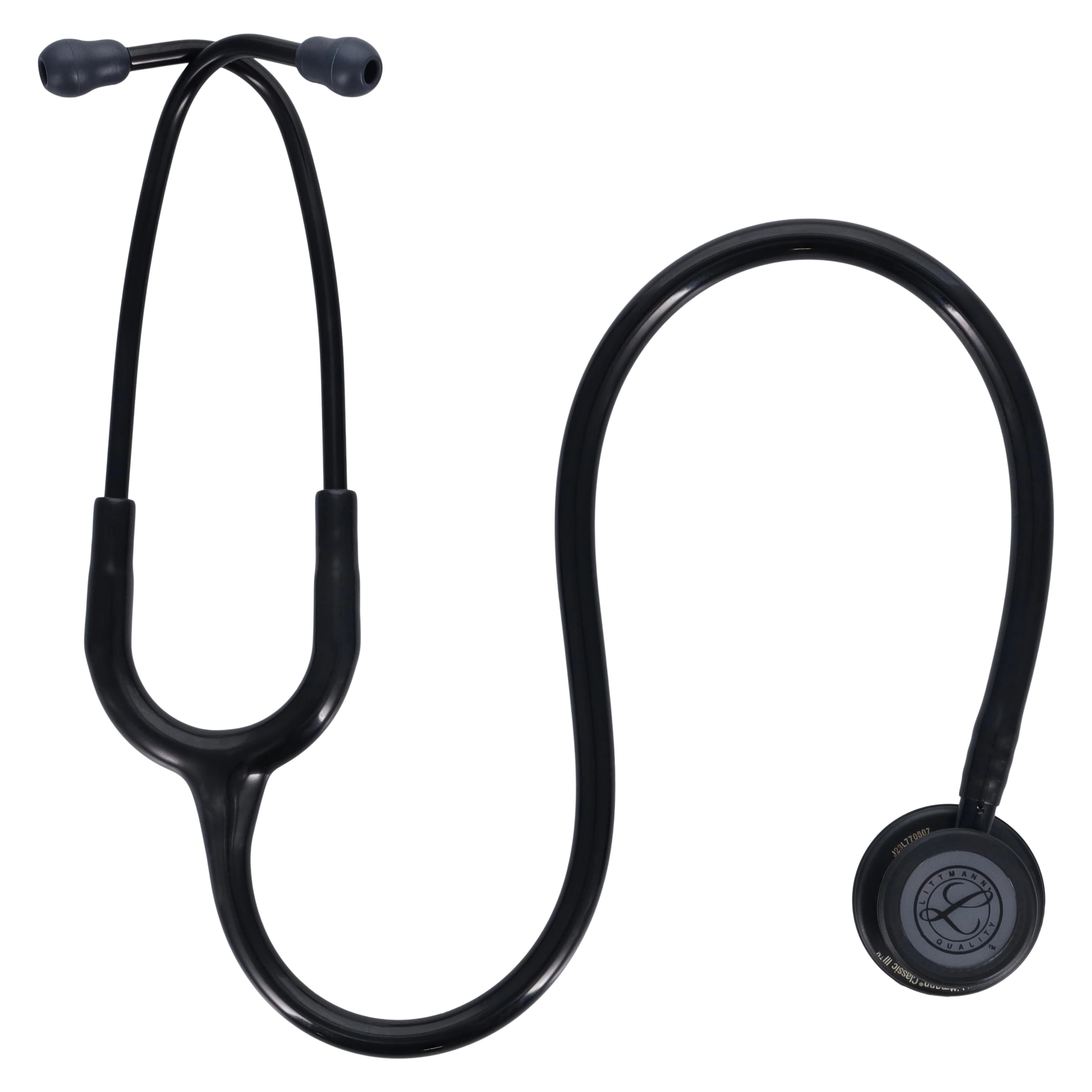 3M Littmann Classic III Stethoscope, Adult/Pediatric, Black, Single Lumen Tubing, 28 inches thumbnail 2