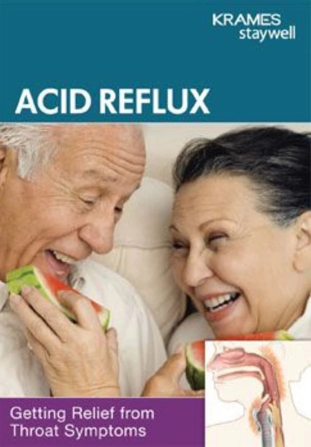Krames Communications Acid Reflux: Relief from Throat Symptoms Educational Booklet, 8 Pages, Each - Booklet Acid Reflux Relief - Image 1