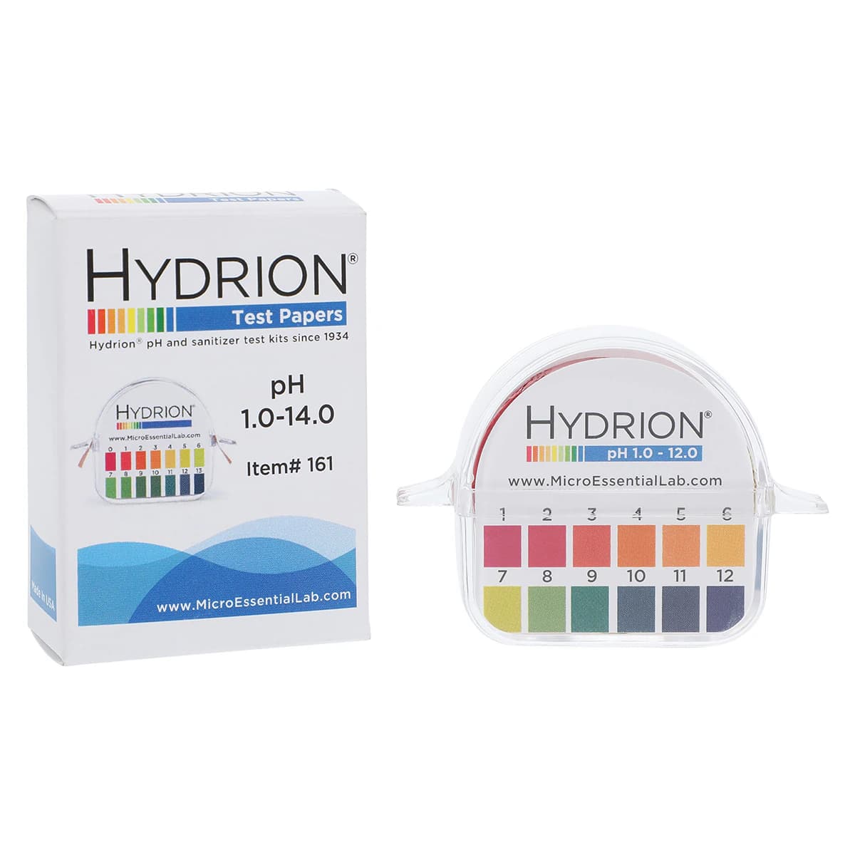 Hydrion pH Test Strips, 1-14 Range with Color Chart, 2 Rolls/Package thumbnail 2