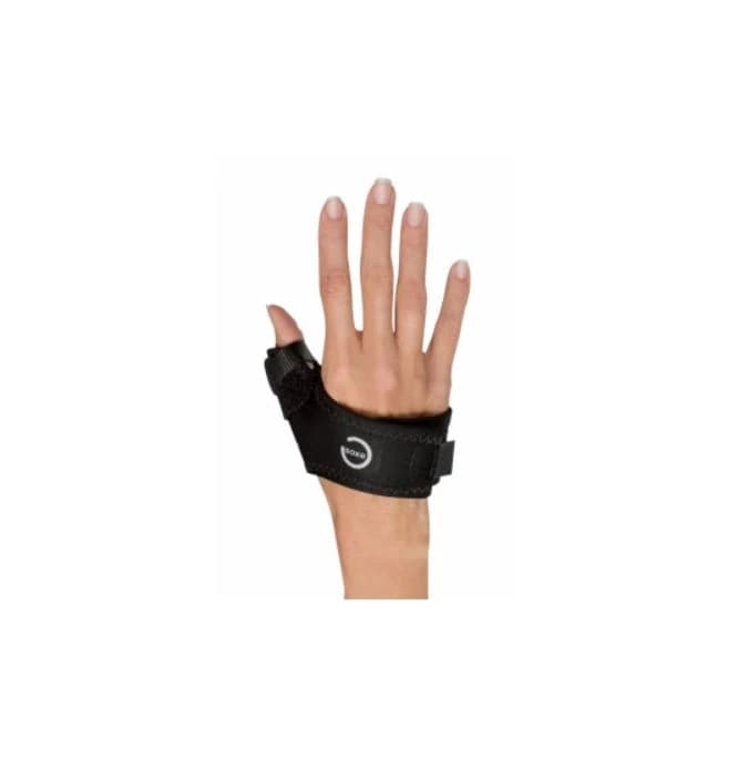 DJO Spica Thumb Stabilizer Wrist/Thumb Brace, Short Hand, Black, Adult X-Large, Right - Spica Thumb Short Hand Bs Blk - Image 1