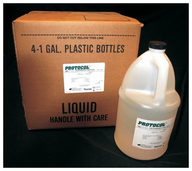 Fisher Scientific Deionized Water, Reagent Grade, 1 Gallon - Deionized Water 1 Gal - Image 1