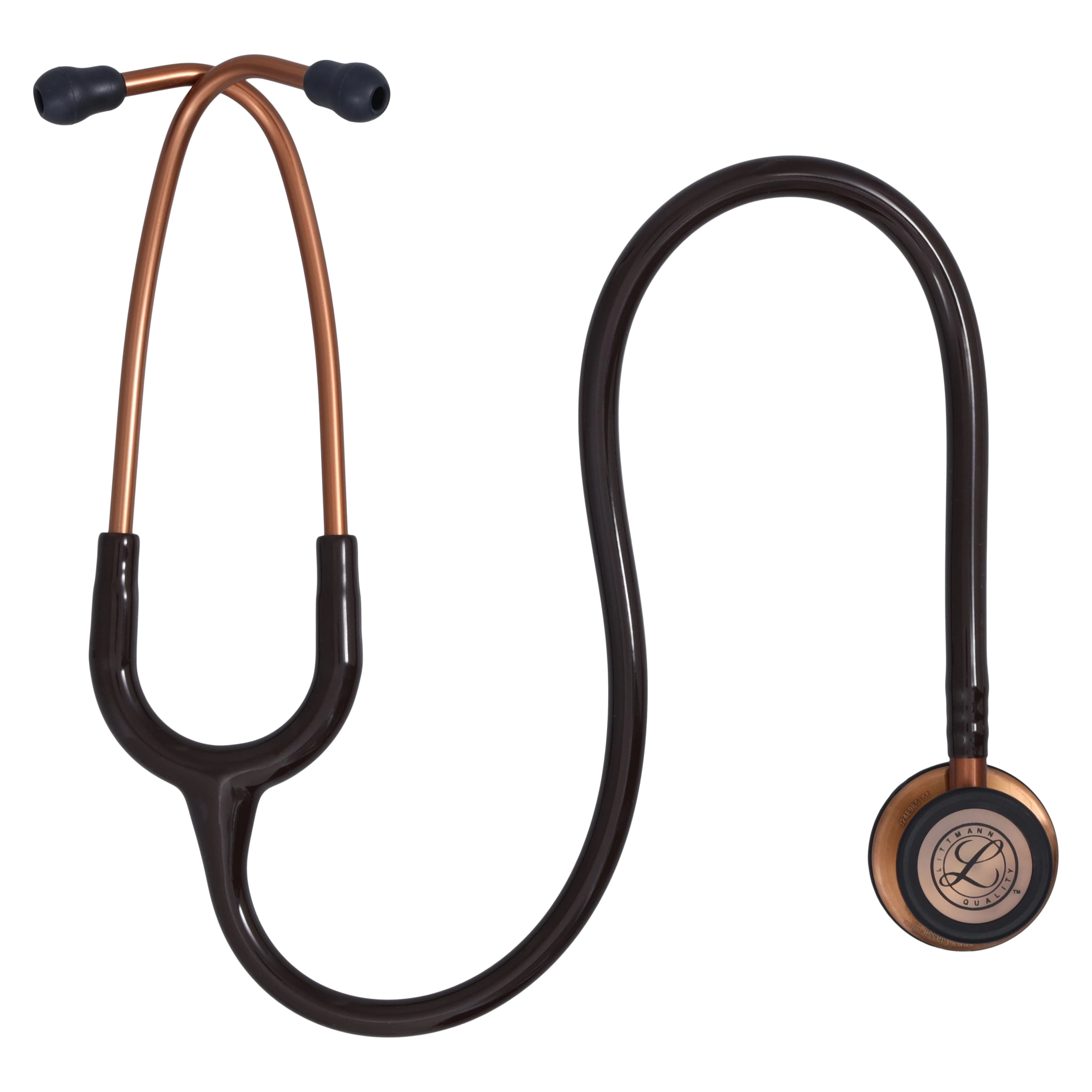 3M Littmann Classic III Stethoscope, Adult/Pediatric, Copper Chocolate, Single Lumen Tubing, 27" thumbnail 2