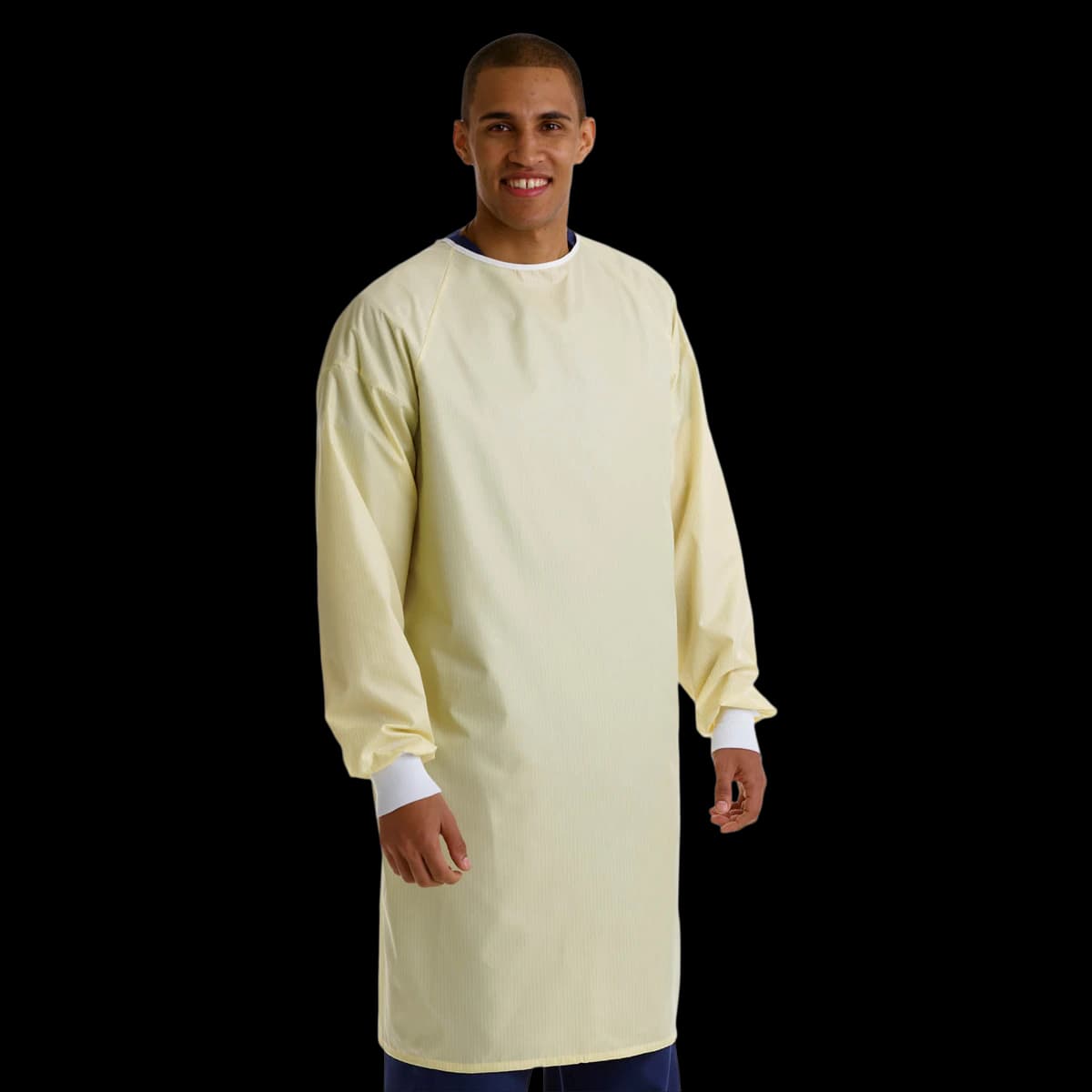 Medline Blockade Isolation Gown, Large, Yellow, 72/Case - Blockade Gown Isolation - Image 1