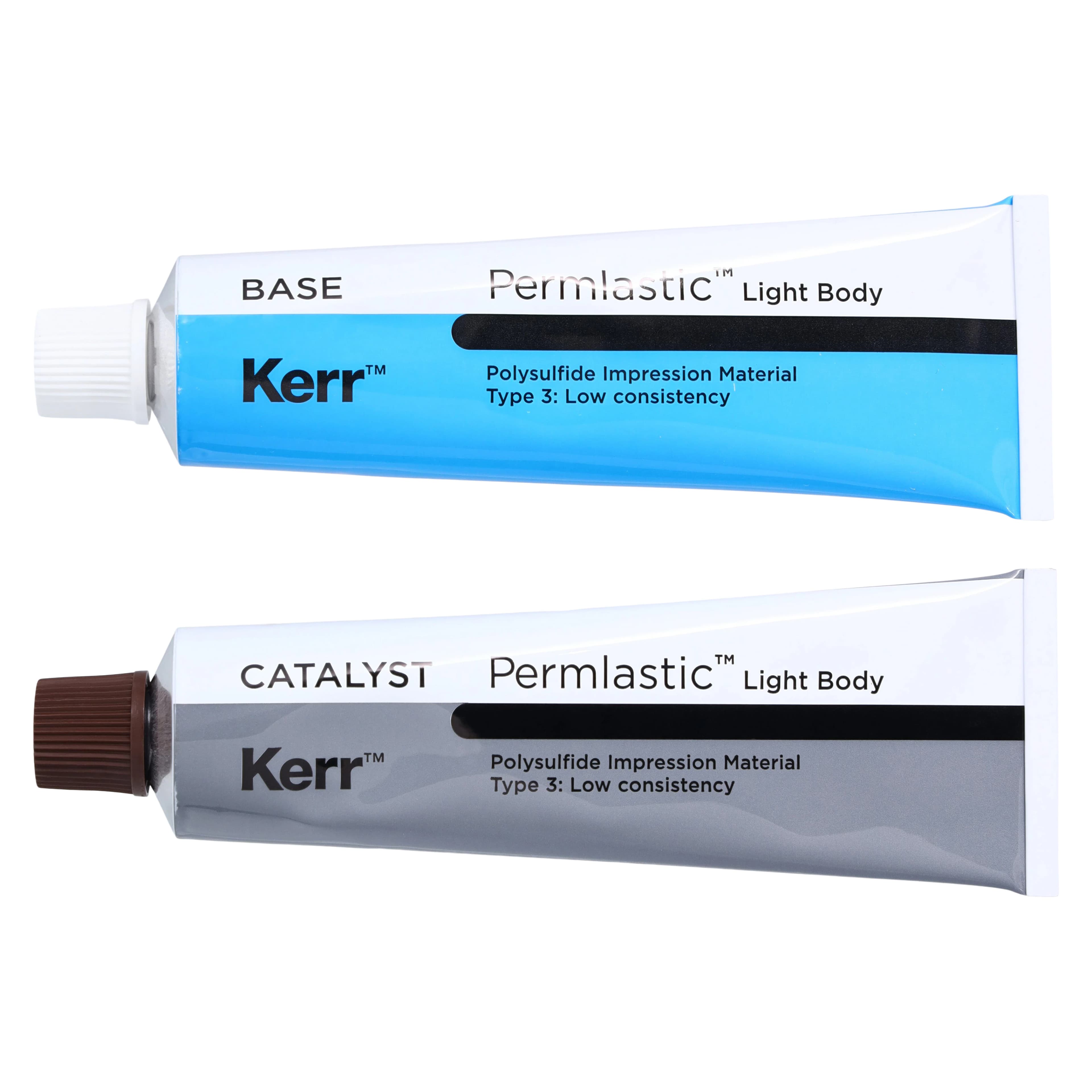 Kerr Permlastic Light Body Polysulfide Impression Material, Standard Package (1 Tube Base 95g, 1 Tube Catalyst 130g, Mixing Pad), #00678 thumbnail 2
