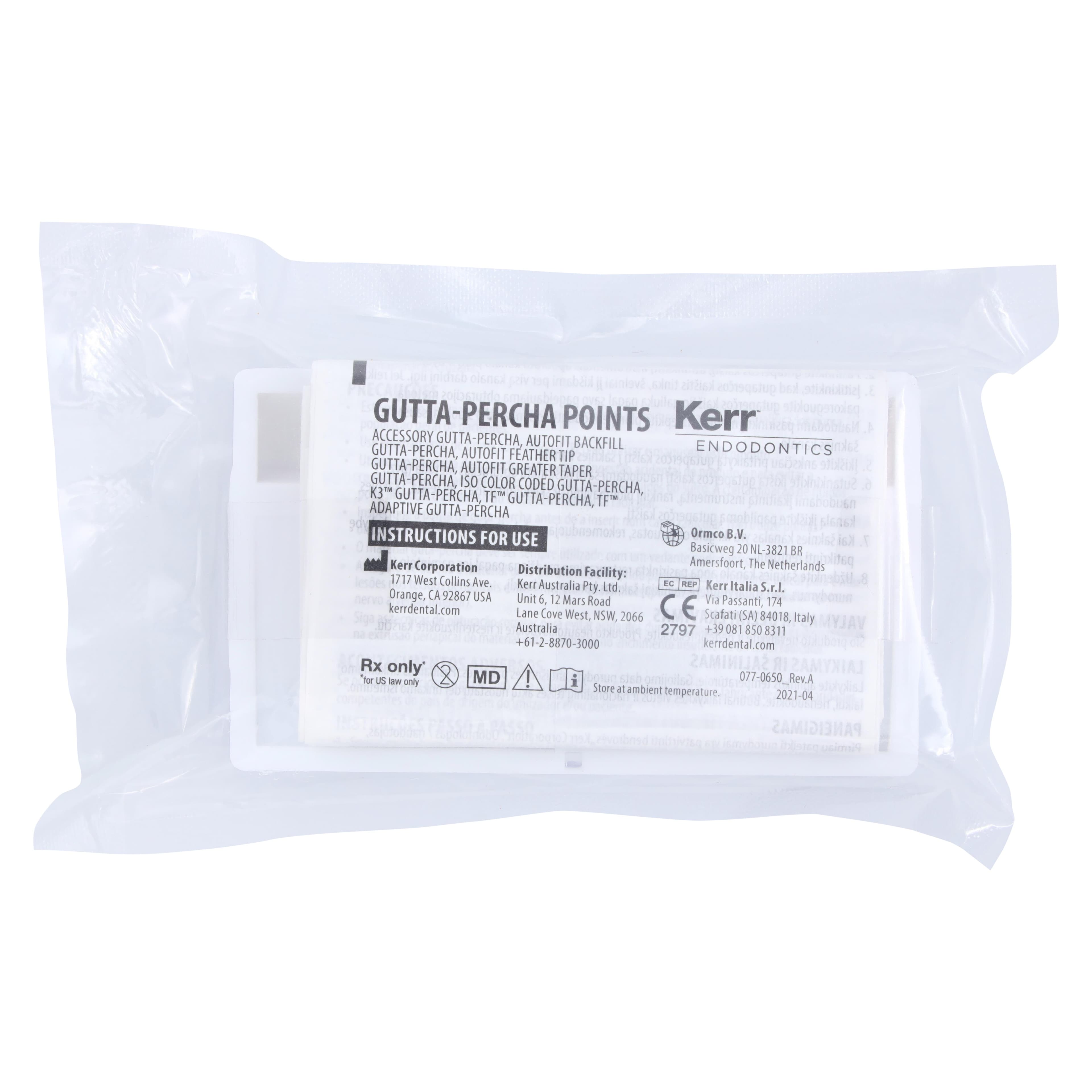 K3/K3XF Gutta-Percha Points, 0.04 Taper, Size 45, White, 50/Pk, 825-0445 thumbnail 2