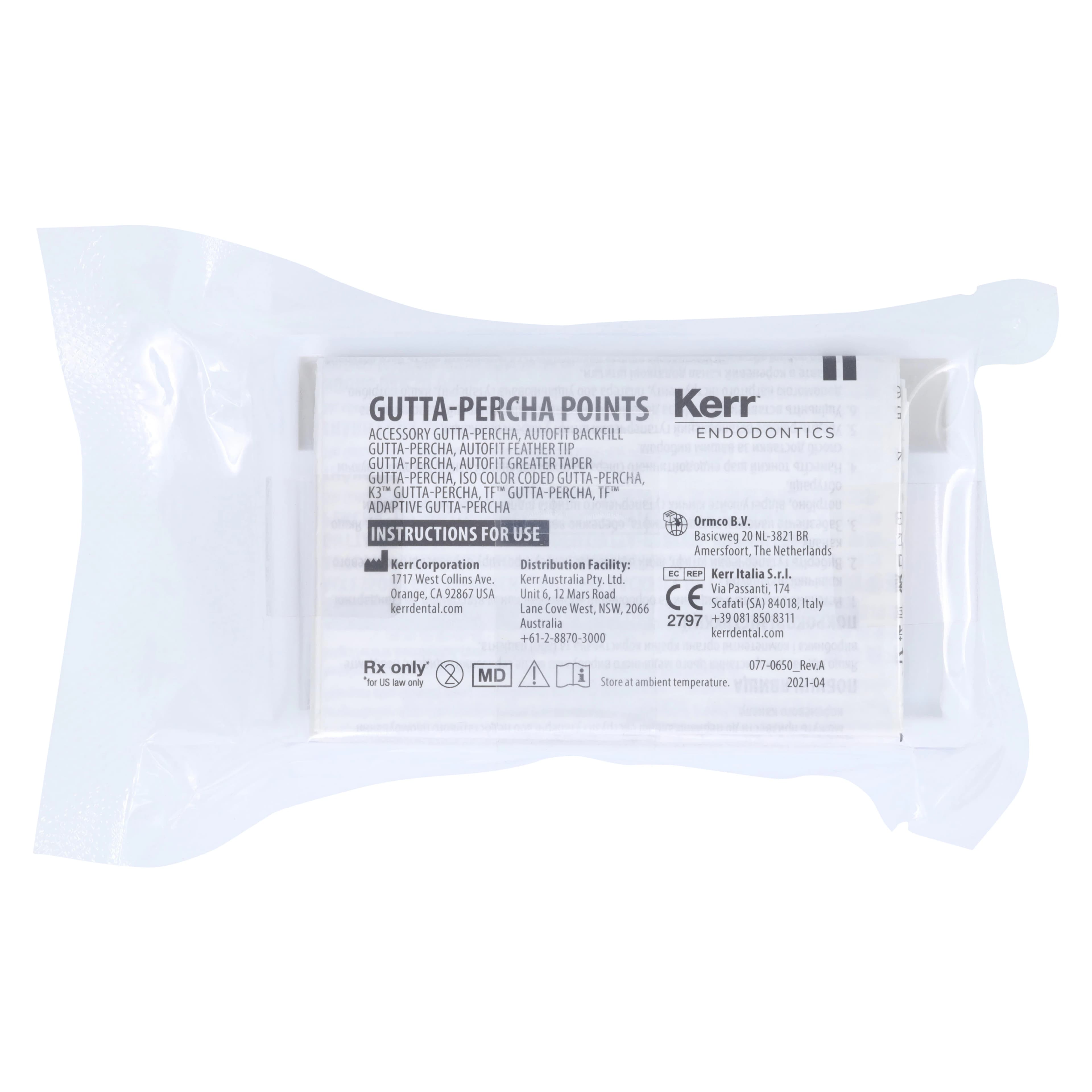 K3/K3XF Gutta Percha Points, 0.06 Taper, Assorted #20-40, 50/Pk, 825-0600 thumbnail 6