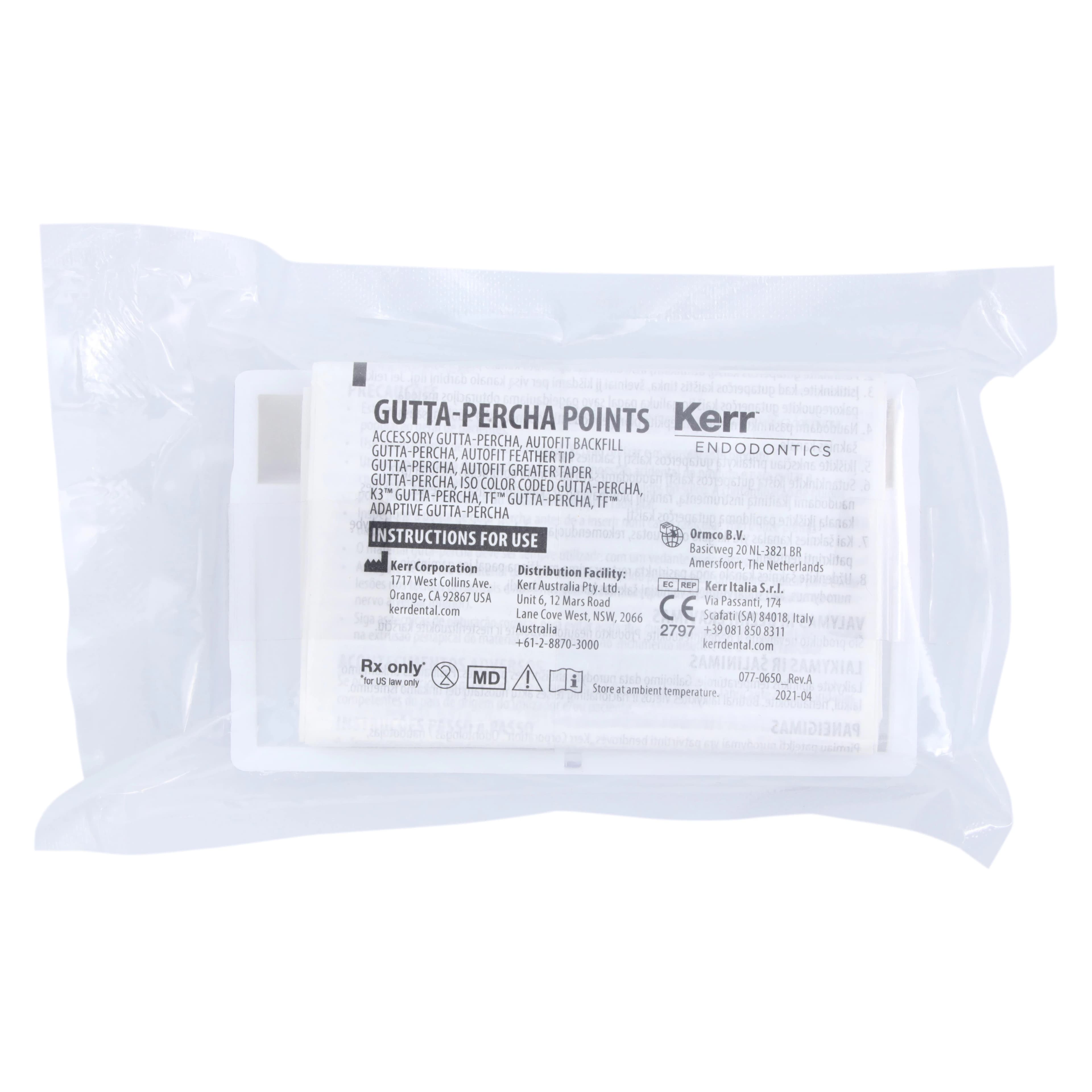 K3/K3XF Gutta-Percha Points, 0.06 Taper, ISO Size 20, Yellow, 50/Pk, 825-0620 thumbnail 2