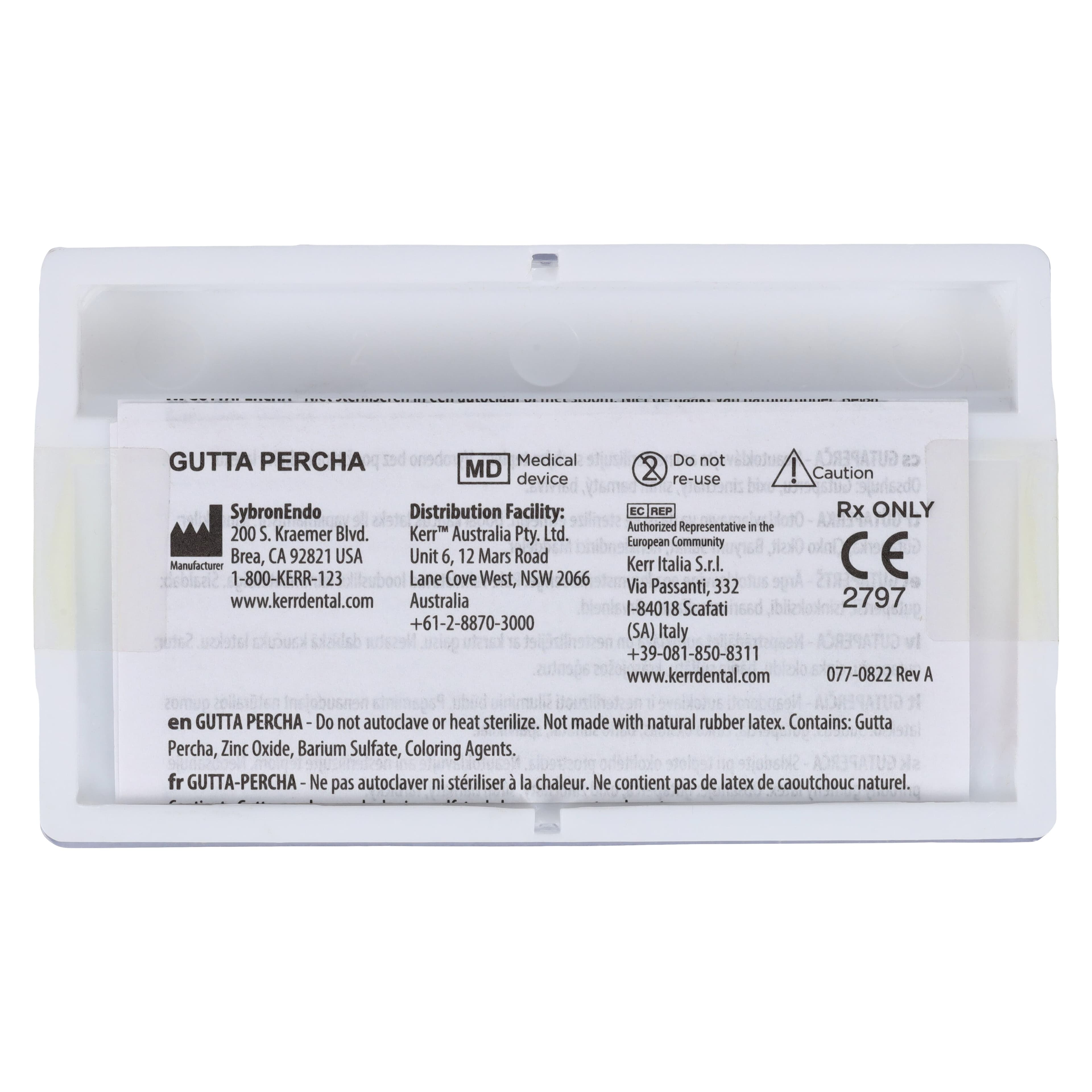 K3/K3XF Gutta Percha Points, 0.06 Taper, #40, Black, 50/Pk, 825-0640 thumbnail 2
