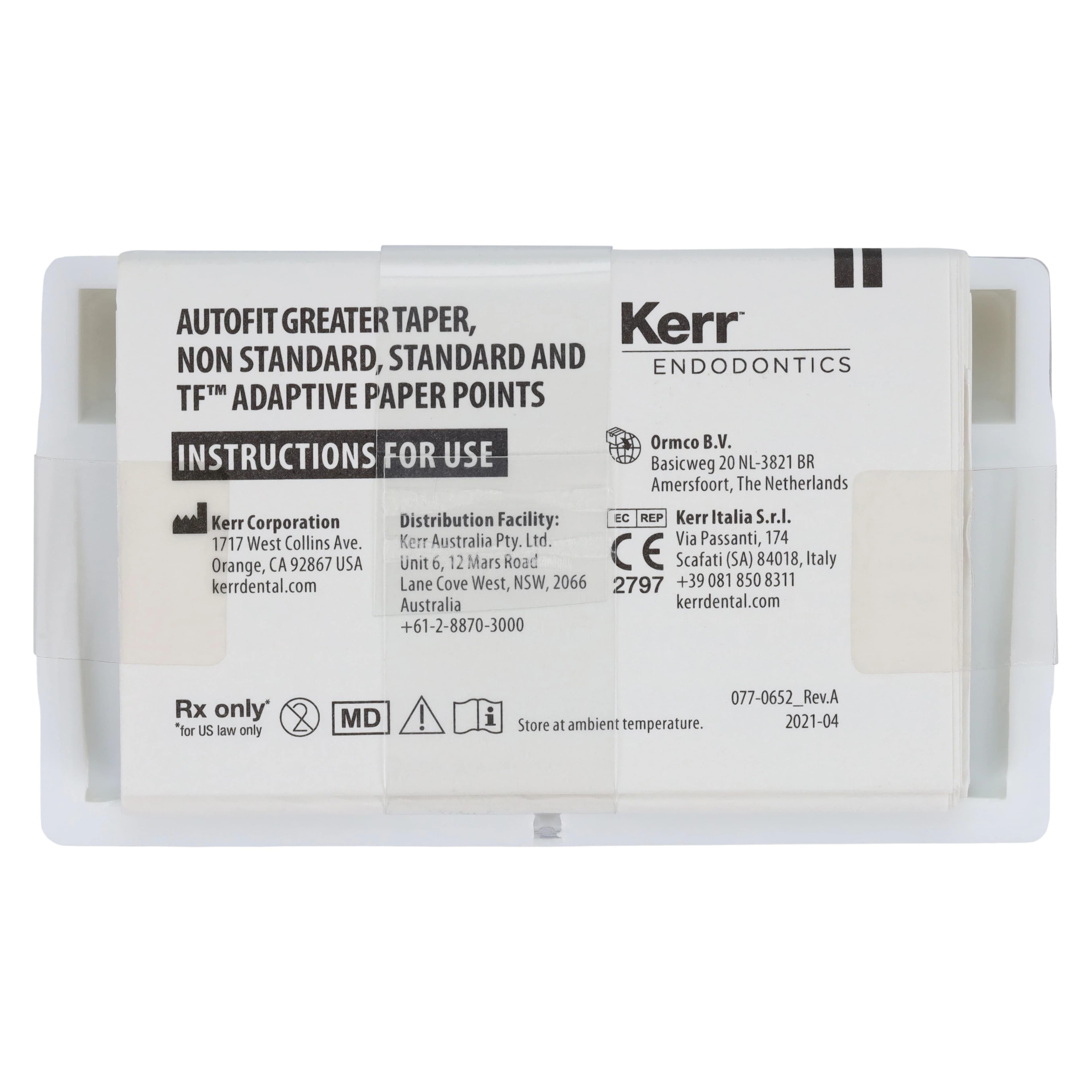 Kerr Autofit Greater Taper Paper Points, .12 Taper, 100/Pkg, 972-0115 thumbnail 6