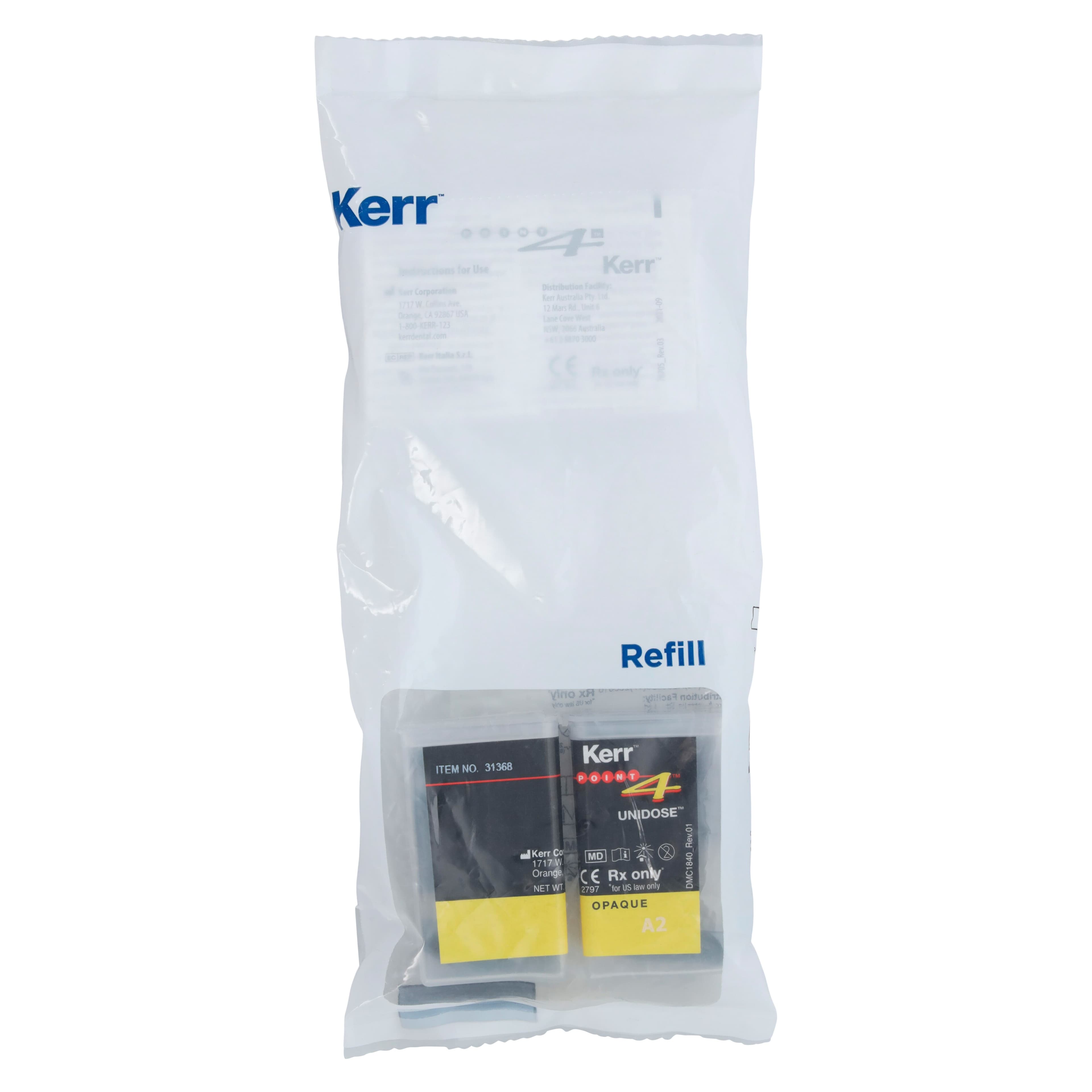 Kerr Point 4 Optimized Particle Composite Unidose Refill, A2 Opaque, 0.2 g, 20/Box, #31368 thumbnail 5