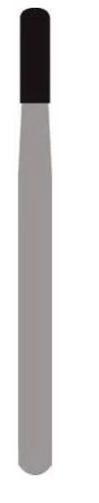 Kerr Blu-White Operative Carbide Bur #1558, Straight Round End Cross Cut Fissure, Friction Grip Oral Surgical (FGOS), 25 mm Shank, 1.2 mm Diameter, 5/Pkg - Blu-White Operative Carbide Burs – Straight Round End Cross Cut Fissure FGOS, 25 mm Shank Length, 5/Pkg - Size #1558, 1.2 mm Diameter - Image 1