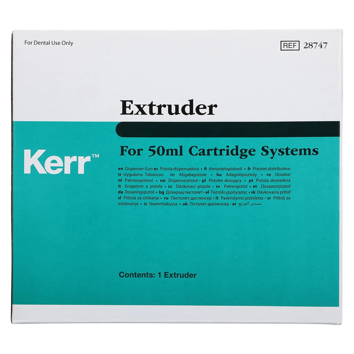 Kerr Extruder Gun for 50 mL Cartridges, 1:1/2:1 Ratio, #28747 thumbnail 7