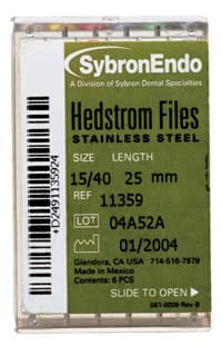 Kerr Hedstrom Files, Stainless Steel, Size #30, 30mm, Blue, 6/Pack, 12823 - Hedstrom Files 30mm #30 6/Bx - Image 1