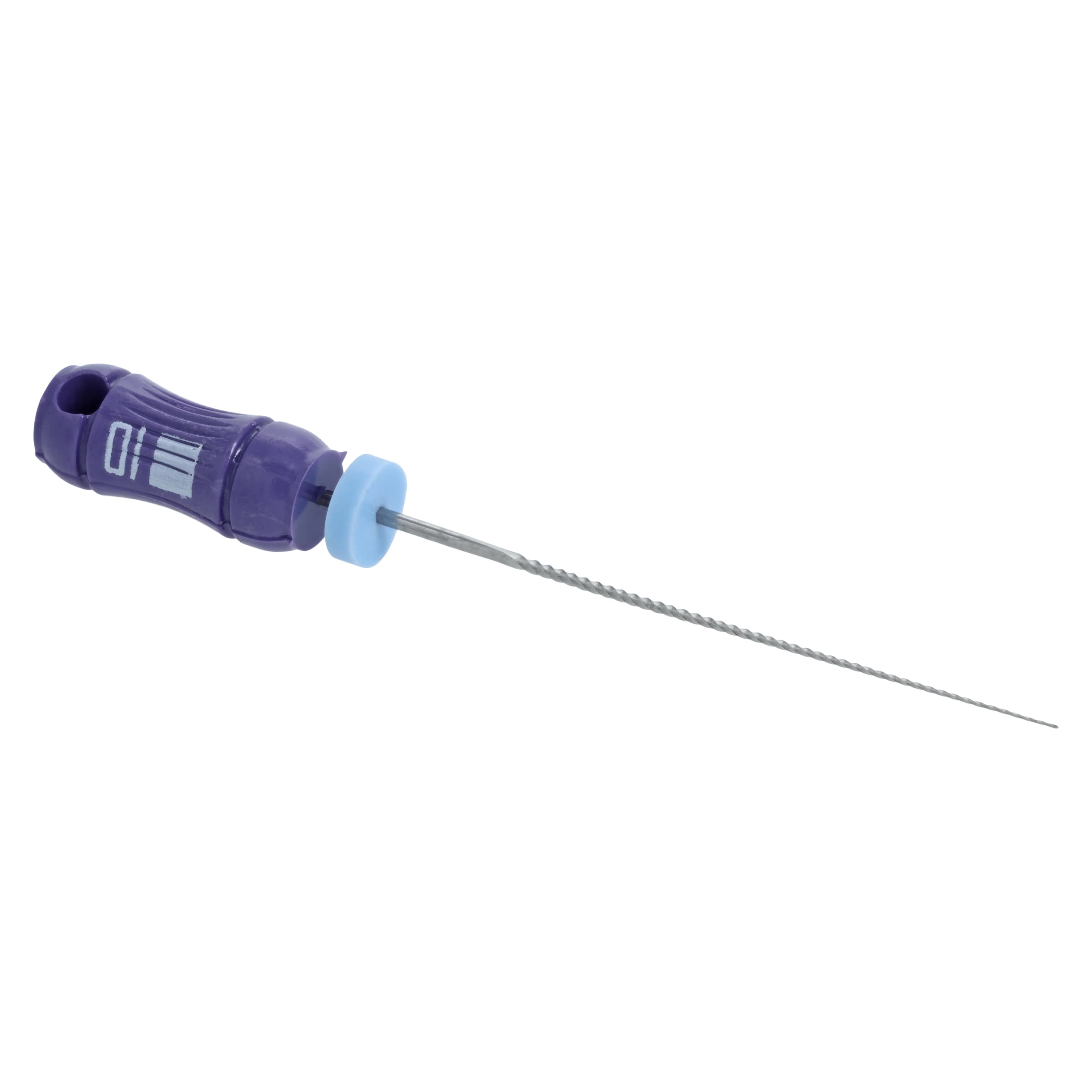 Kerr K-Files, Stainless Steel, 25 mm, #10, Purple, 6/Pkg, 06062 thumbnail 3