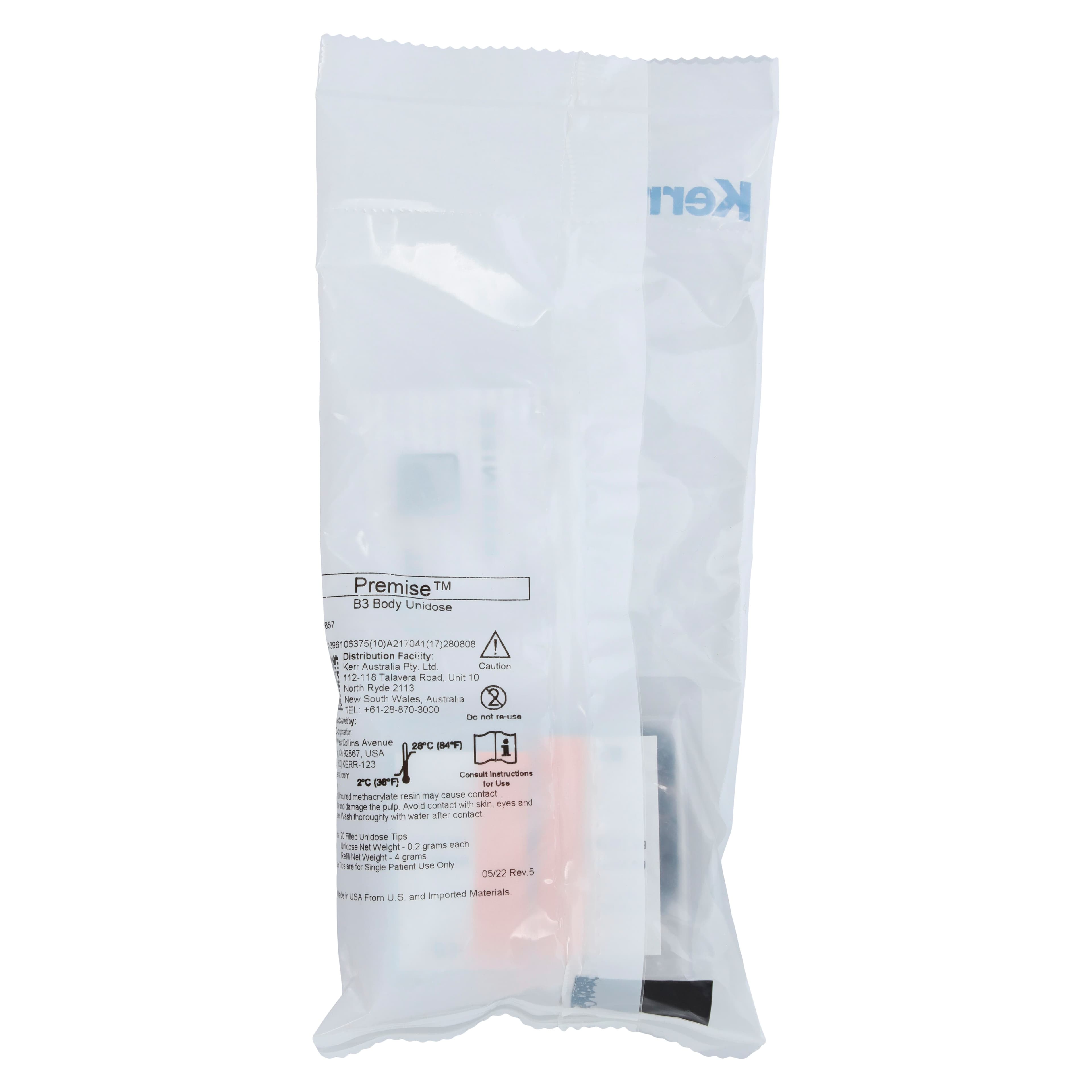 Premise Universal Nanofilled Restorative Composite, Shade B3 Body, 0.2 g Unidose Refill, 20/Pkg, #32657 thumbnail 6
