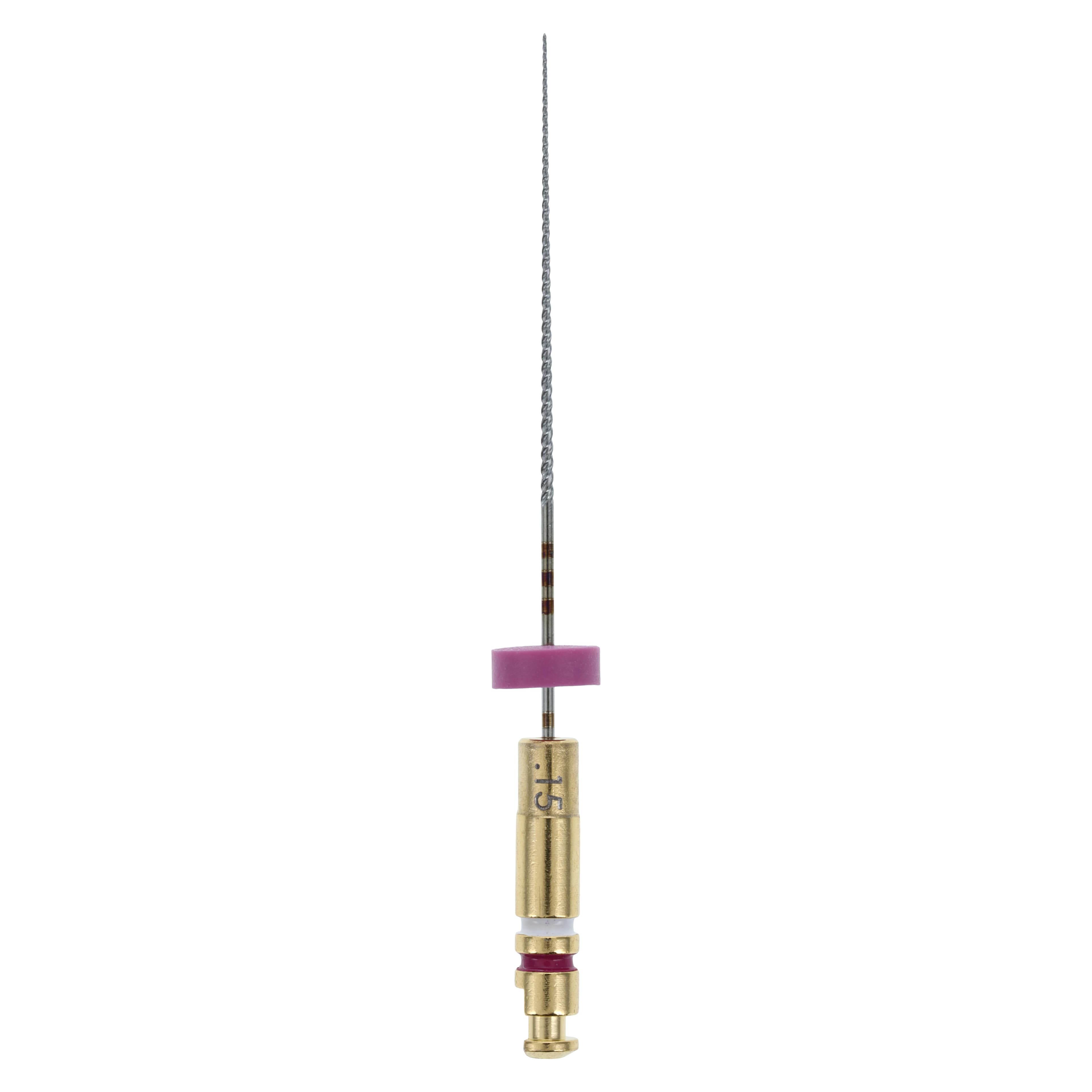 K3 Nickel Titanium Rotary Endodontic File, #15, .02 Taper, 25 mm, White, 6/Pk, 825-2155 - K3 Rotary Nickel Titanium Files 25 mm - Image 1