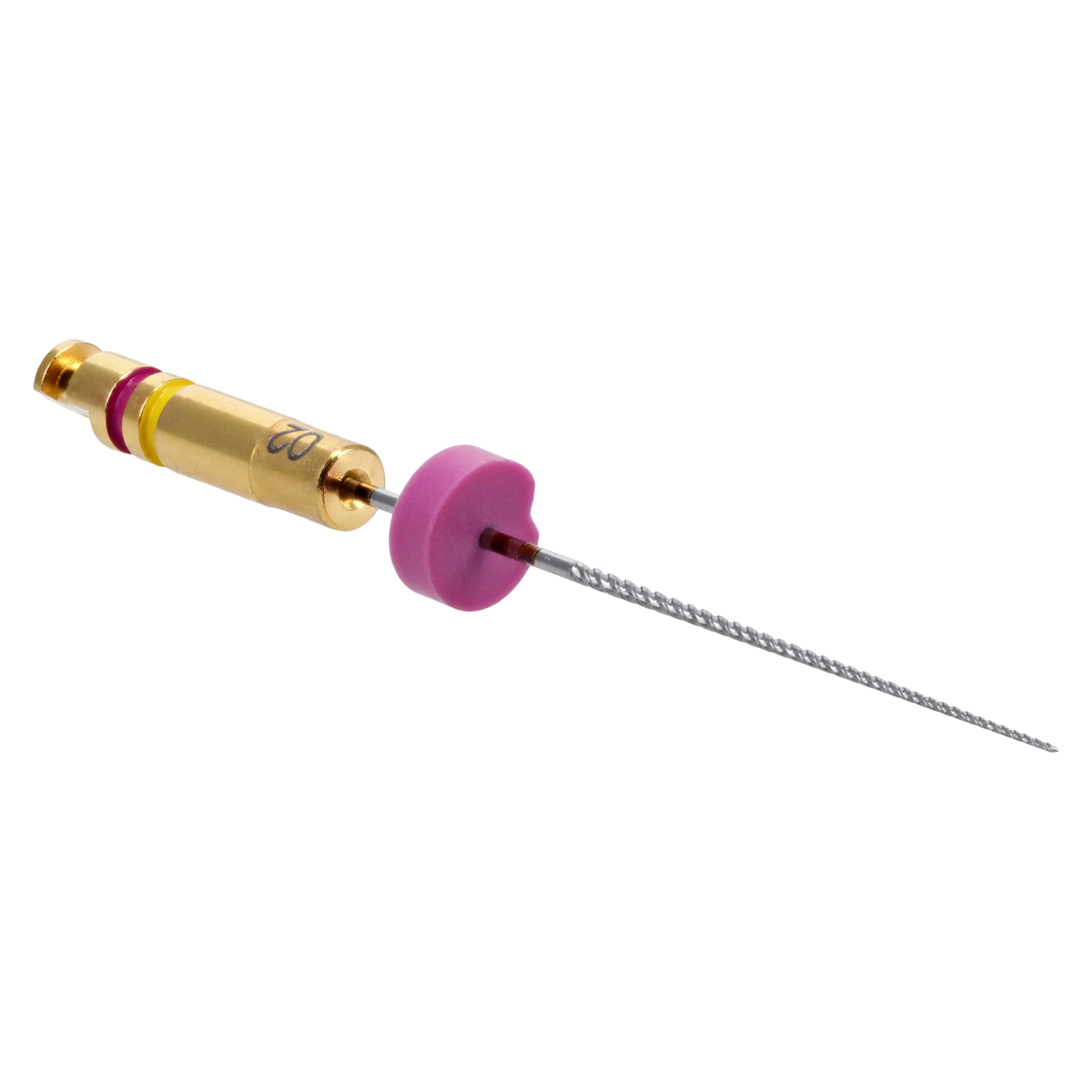 K3 Nickel Titanium Rotary Endodontic File, Size #20, 0.02 Taper, 25 mm, Yellow, 6/Pack, 825-2205 thumbnail 3