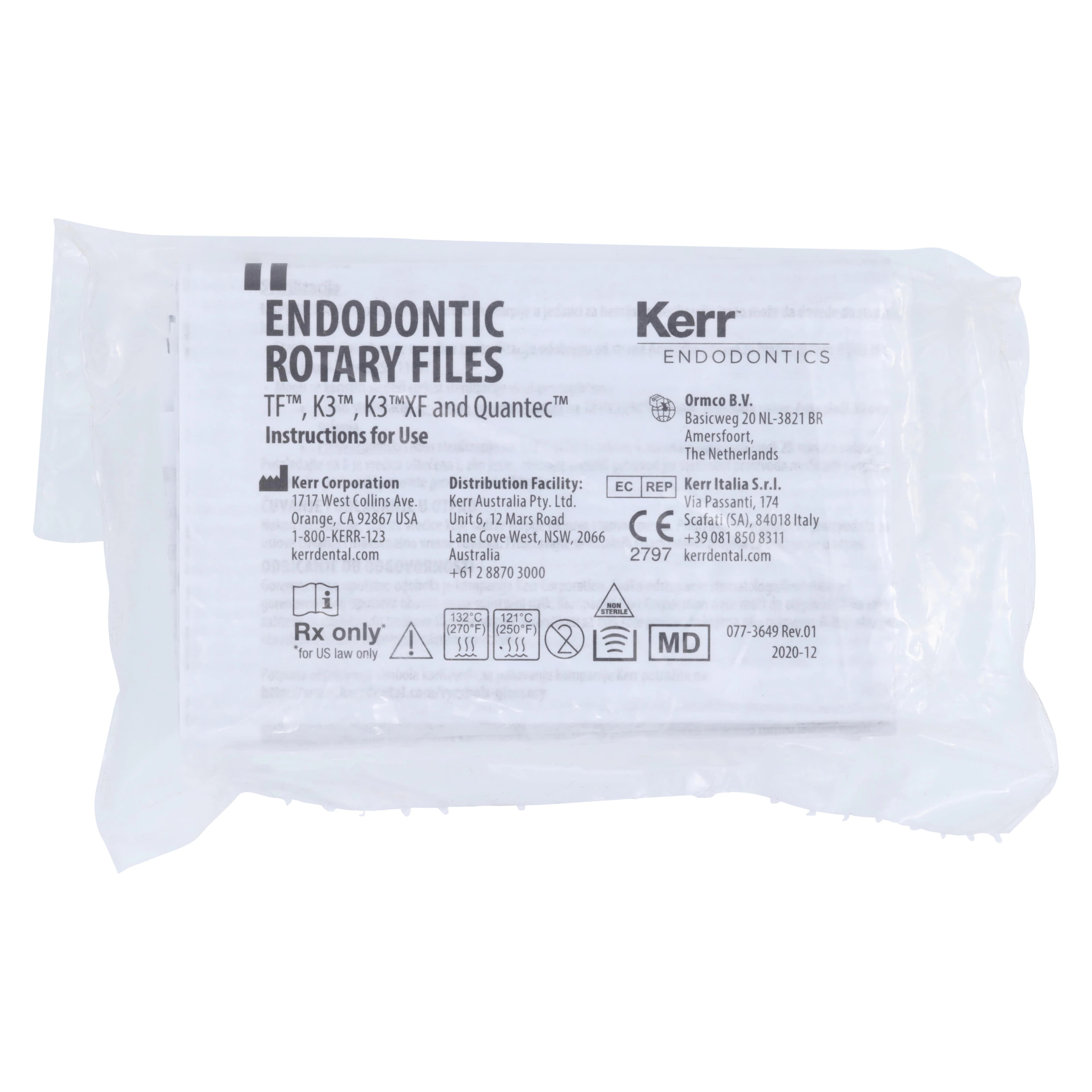 K3 Nickel Titanium Rotary Endodontic File, #30, .04 Taper, 30mm, Blue, 6/Pk, 825-4300 thumbnail 2