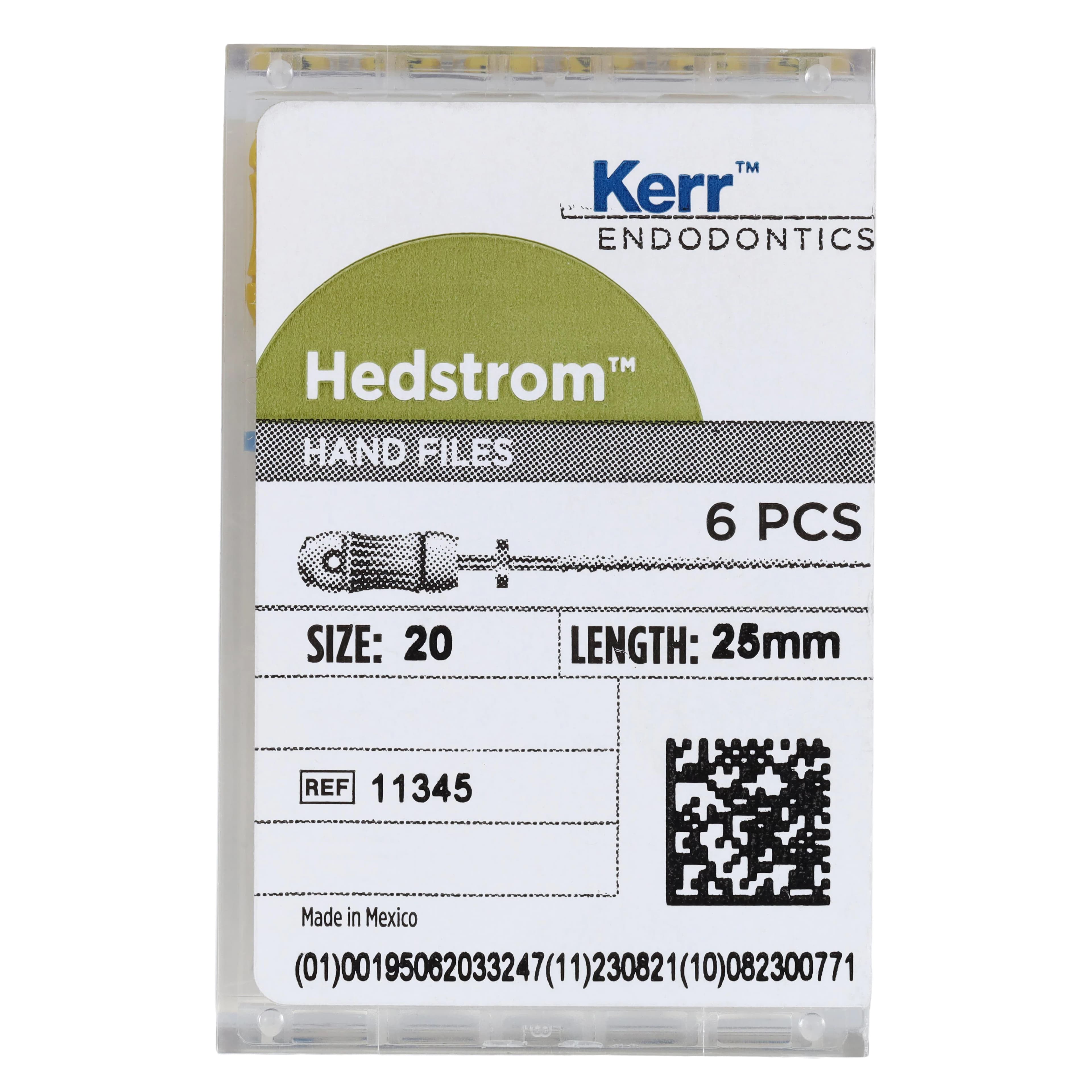 Sybron Endo Hedstrom Files, Stainless Steel, 25 mm, #20, Yellow, 6/Pk, 11345 thumbnail 5