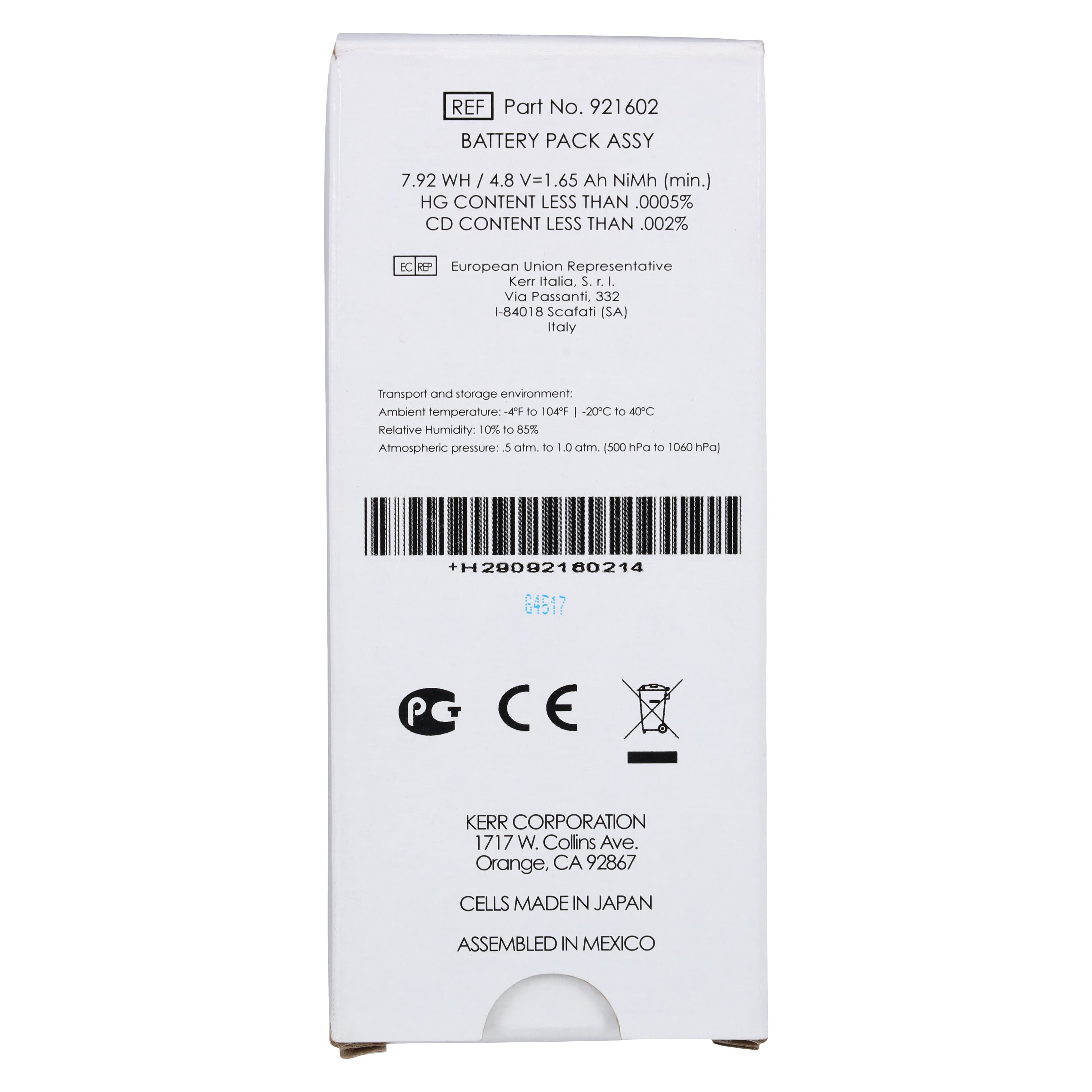 Kerr Demetron LE I & LE II Battery Pack, 921602 thumbnail 4